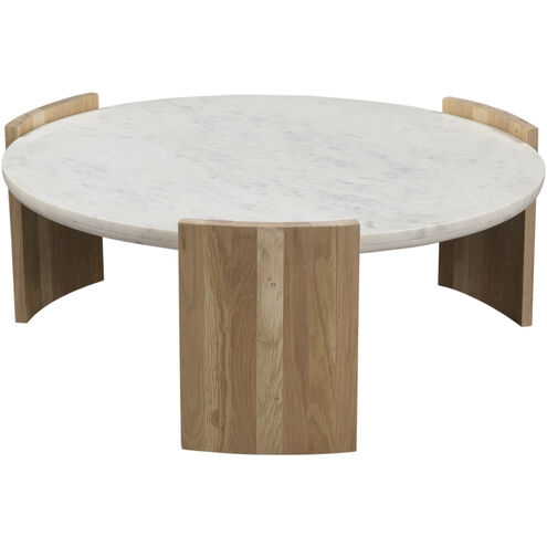Dala 35 X 35 inch White Coffee Table
