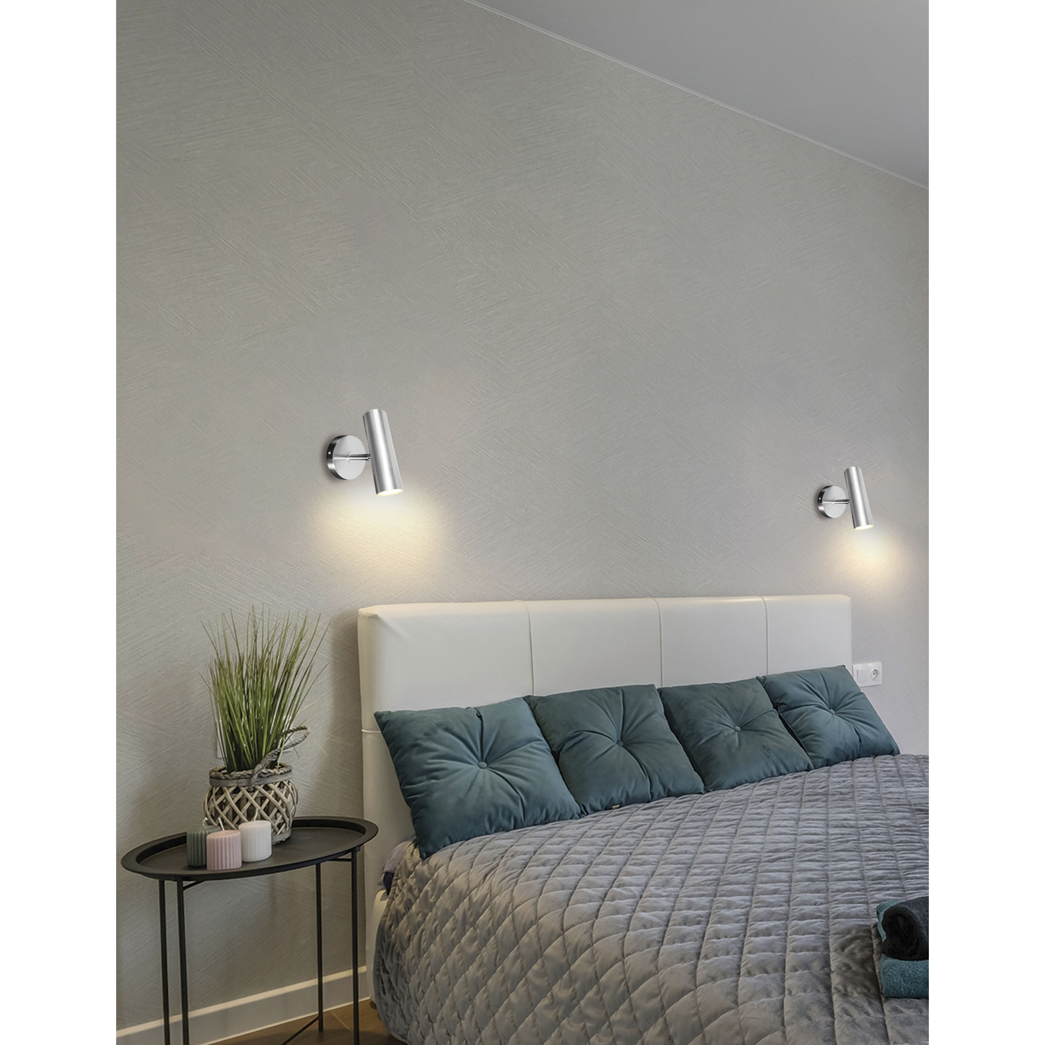 Constance 2.5 inch 6.00 watt Satin Chrome Task Wall Sconce Wall Light