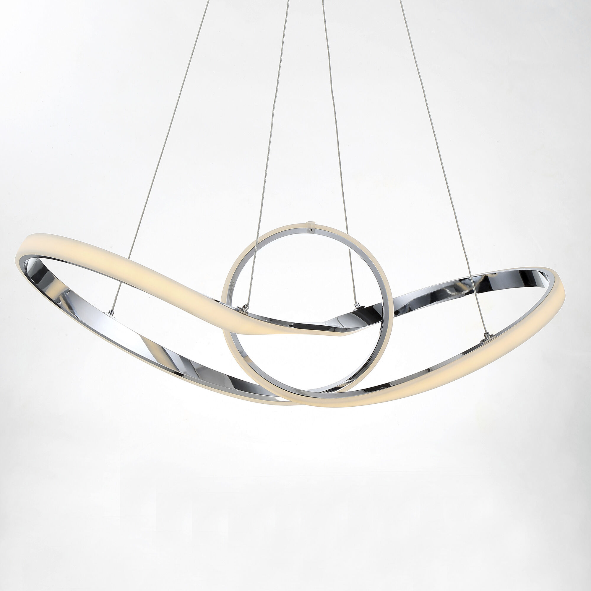 Vornado LED 14 inch Chrome Pendant Ceiling Light, dweLED