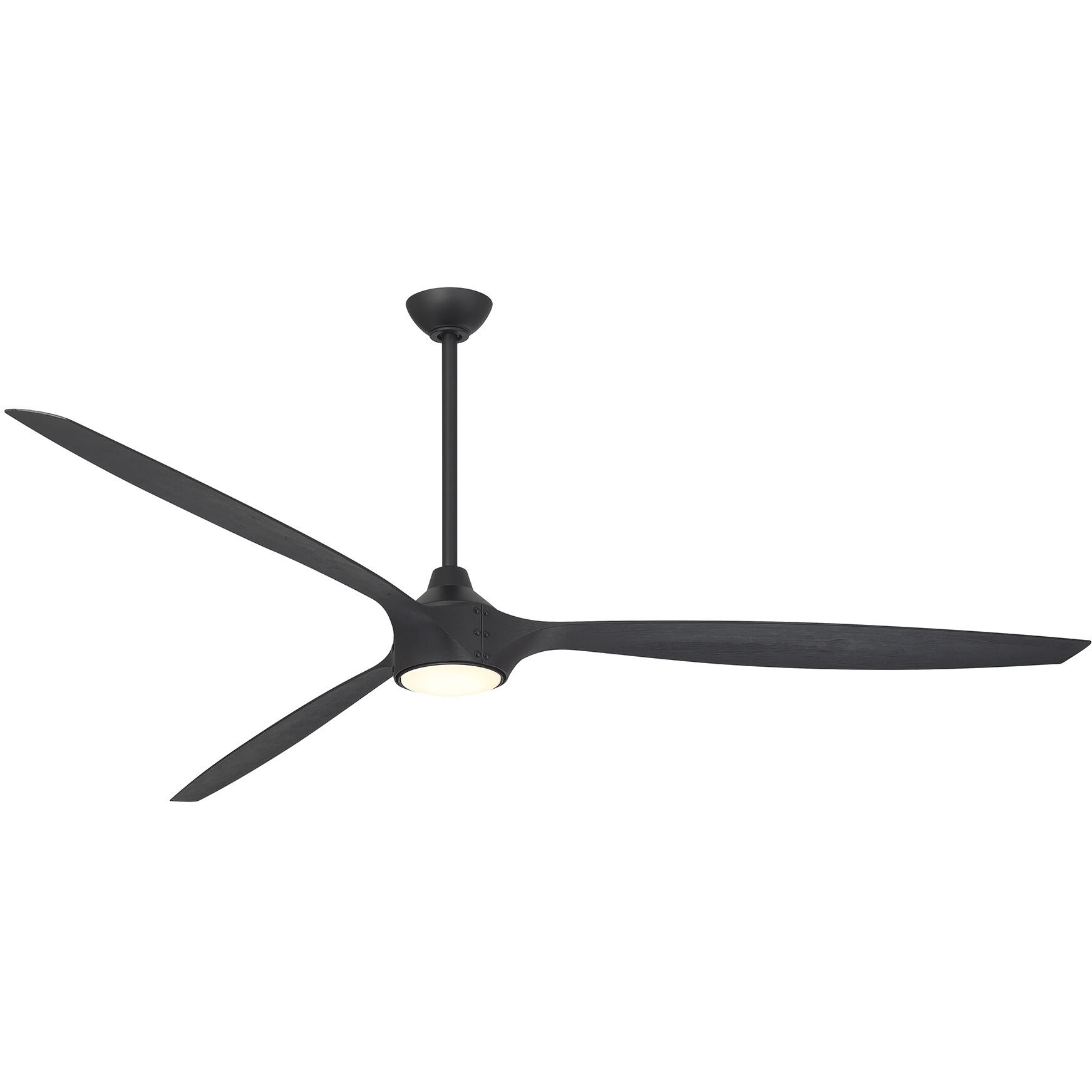 Pierce 84 inch Coal with Shou Sugi Ban with Shuo Sugi Ban Blades Smart Ceiling Fan