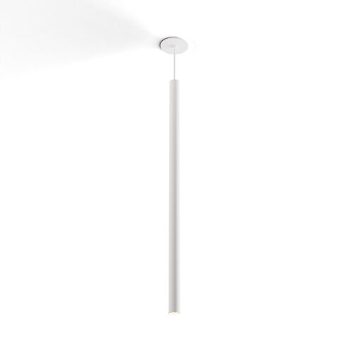 Combi LED 1.5 inch Matte White Pendant Ceiling Light, Suspension / Flush Mount 2-in-1
