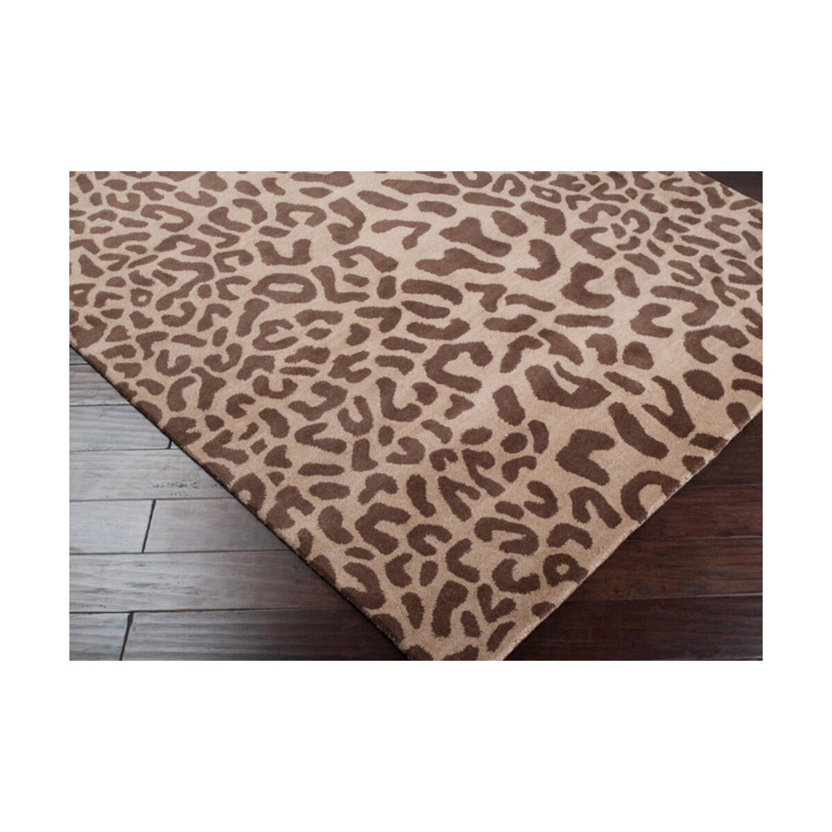 Athena 48 inch Dark Brown/Camel Rugs, Wool