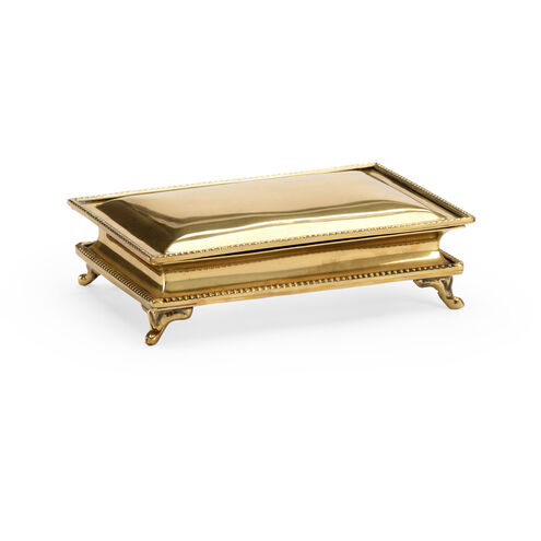 Chelsea House 7 inch Polished Brass Decorative Box, Large