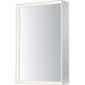Bevel 36 X 24 inch Satin Nickel LED Mirror