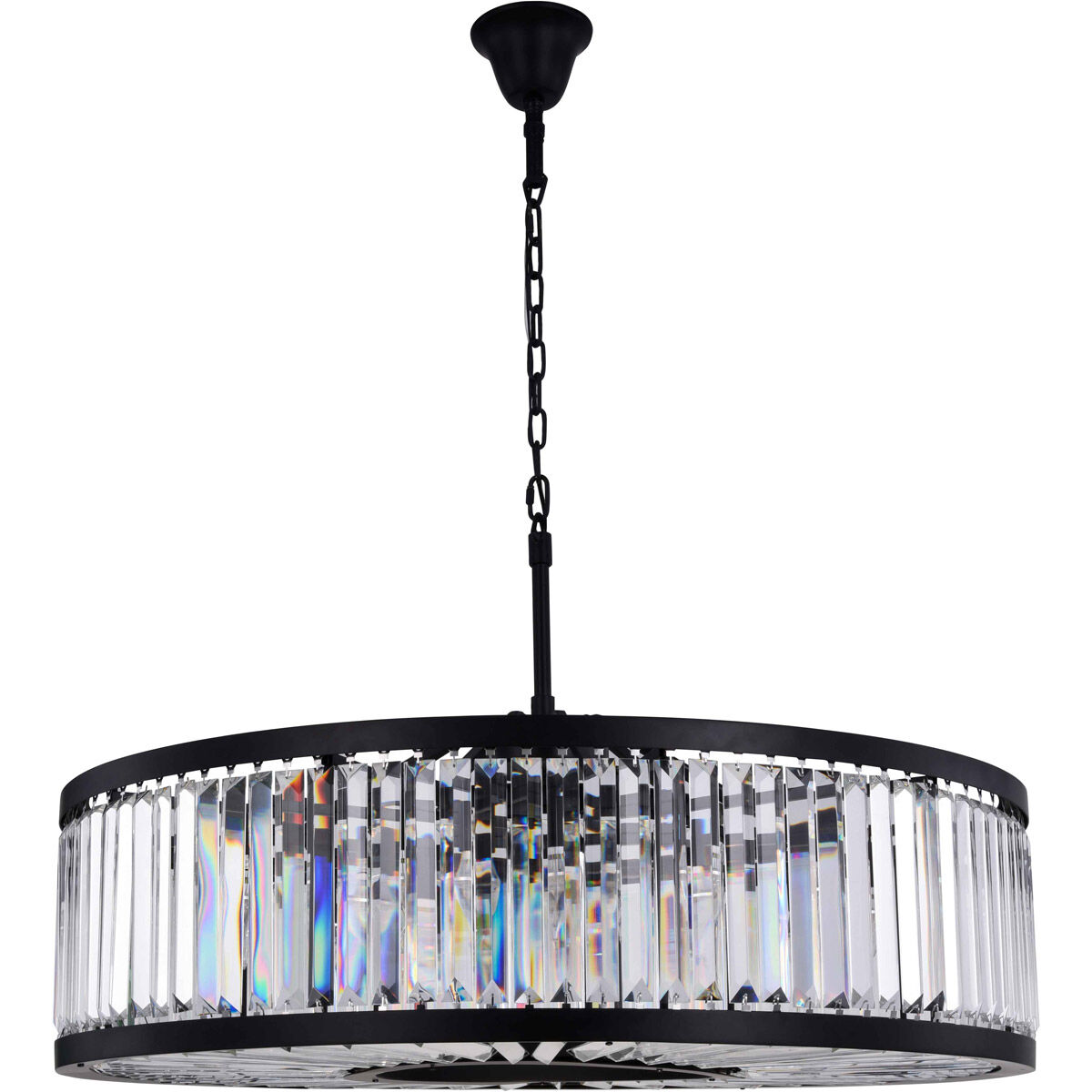 Chelsea 10 Light 44 inch Matte Black Chandelier Ceiling Light, Urban Classic 