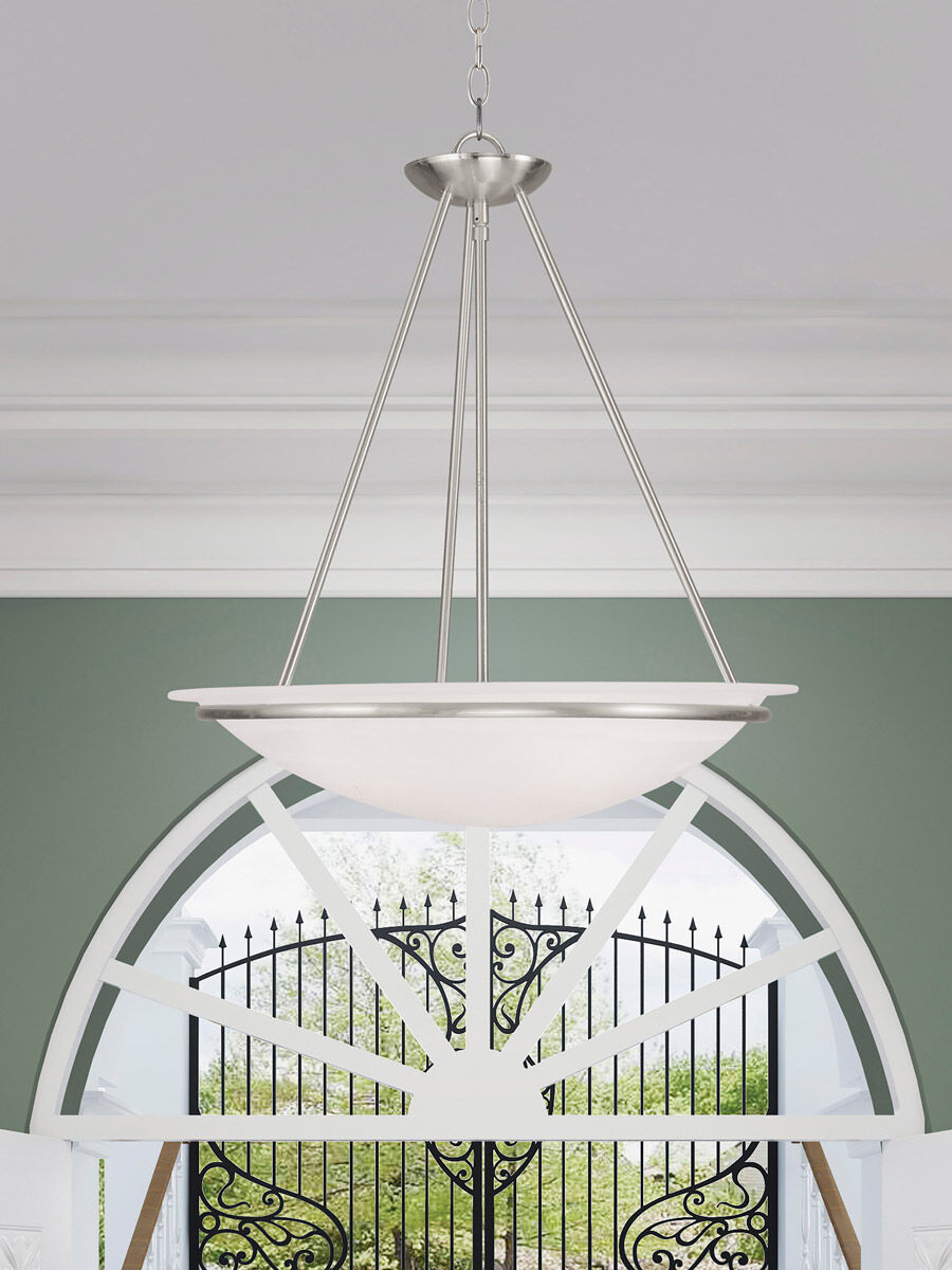 Newburgh 3 Light 20 inch Brushed Nickel Pendant Ceiling Light