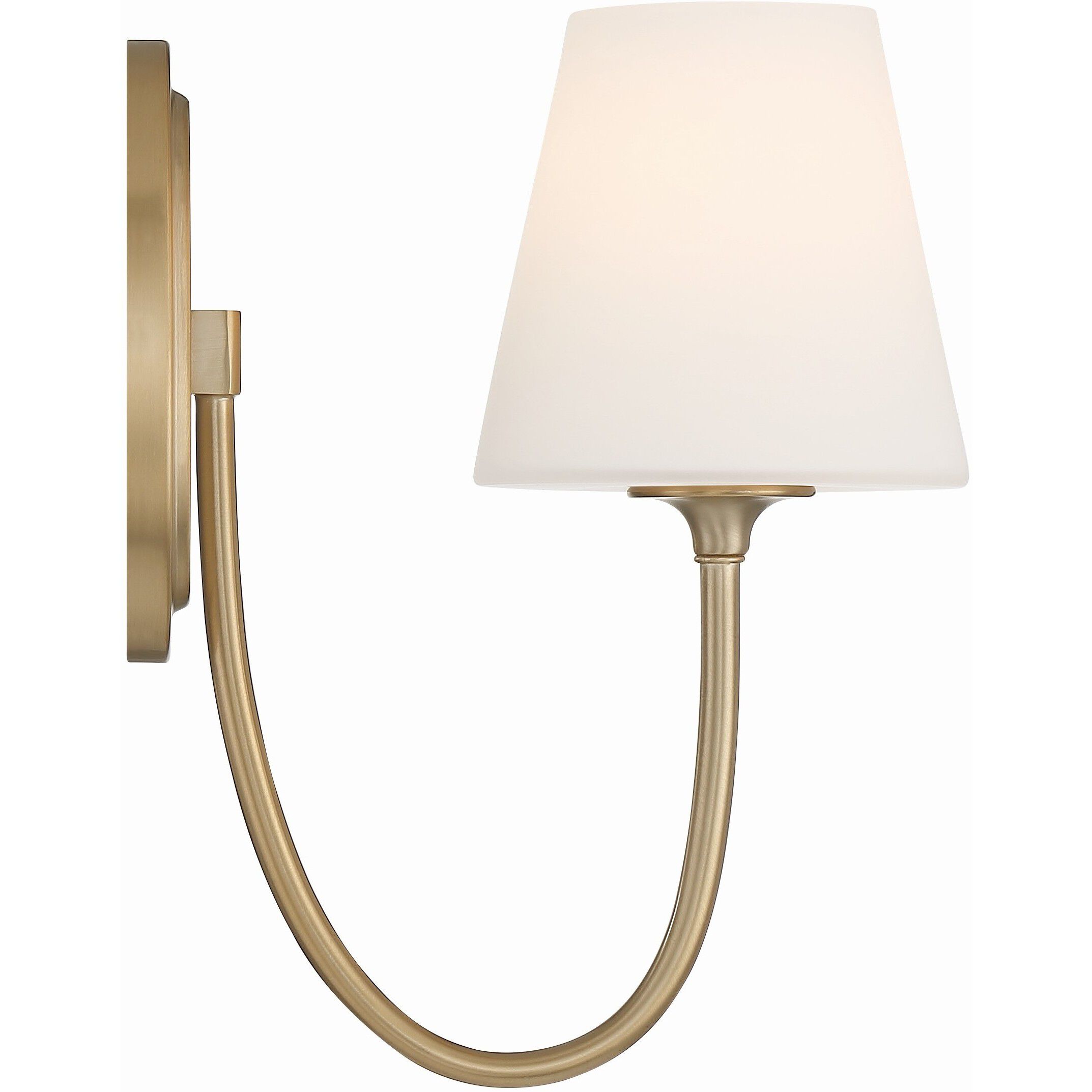 Juno Bath Sconce Wall Light in Vibrant Gold