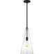 Sean Lavin Arilda 1 Light 9 inch Midnight Black Pendant Ceiling Light