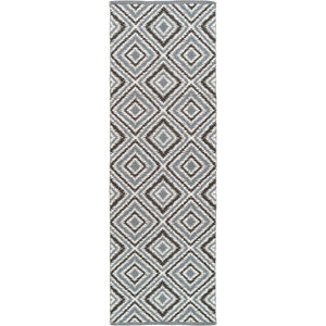 Juniper 96 X 30 inch Cream, Charcoal, Black Rug