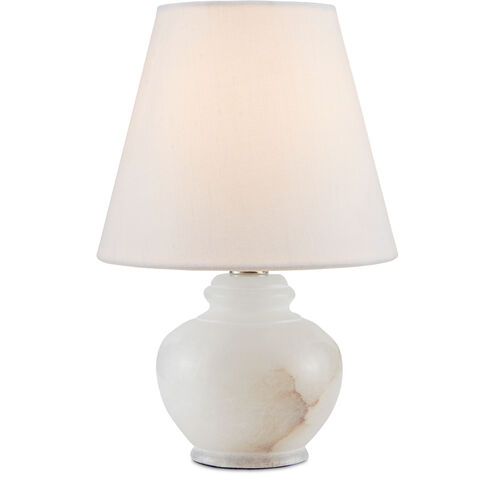 Piccolo 9 inch 60 watt Natural/Alabaster Mini Table Lamp Portable Light