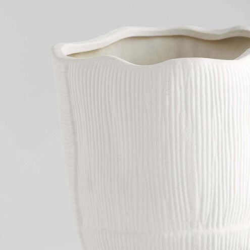 Astreae White Pedestal Bowl, Large