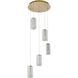 Aston 5 Light 20 inch Satin Gold Pendant Ceiling Light