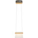 Cowbell LED 6.3 inch Dark Smoke Mini Pendant Ceiling Light in Clear with Frost