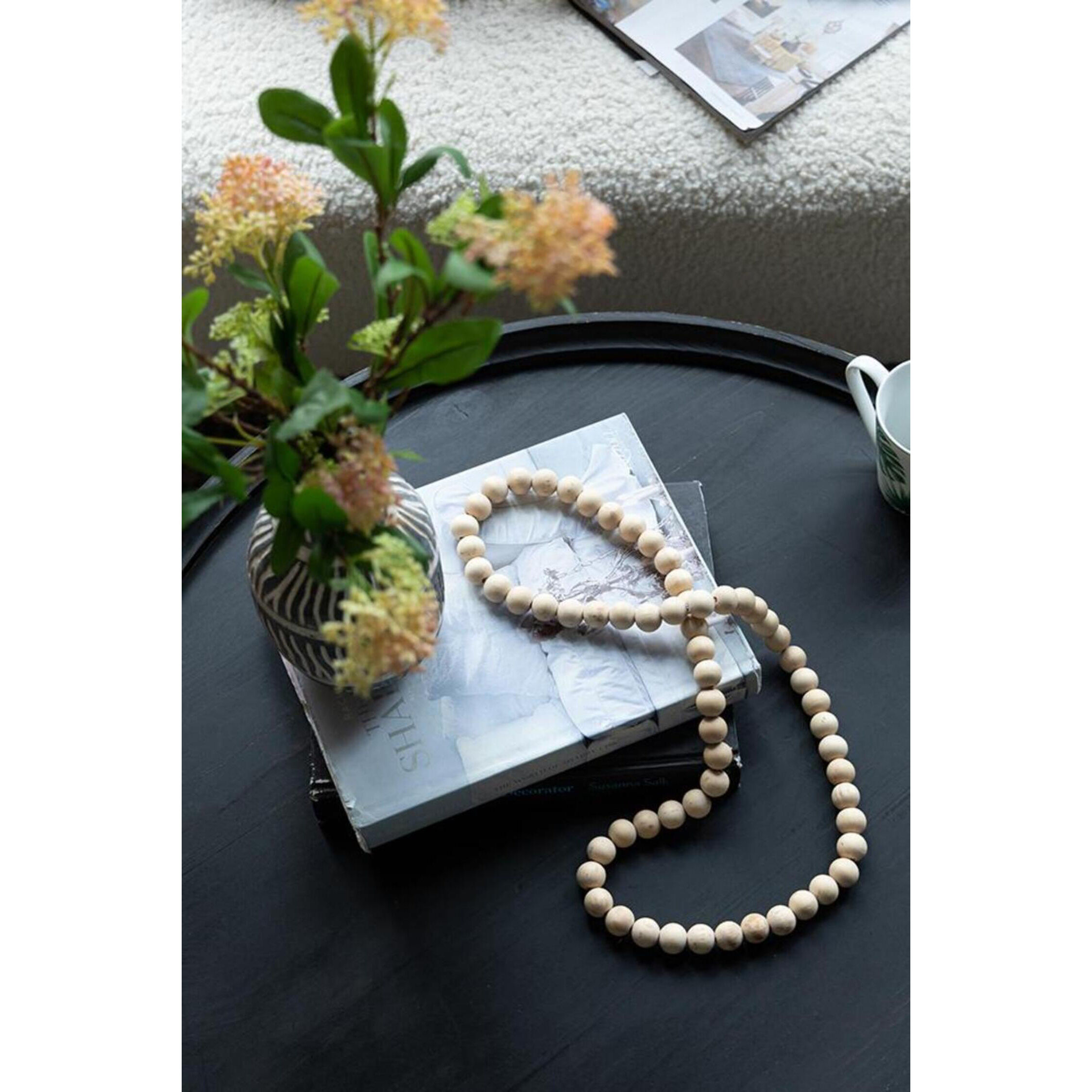 Wooden Sphere Beads 22 X 2 inch Statues & Decor Object