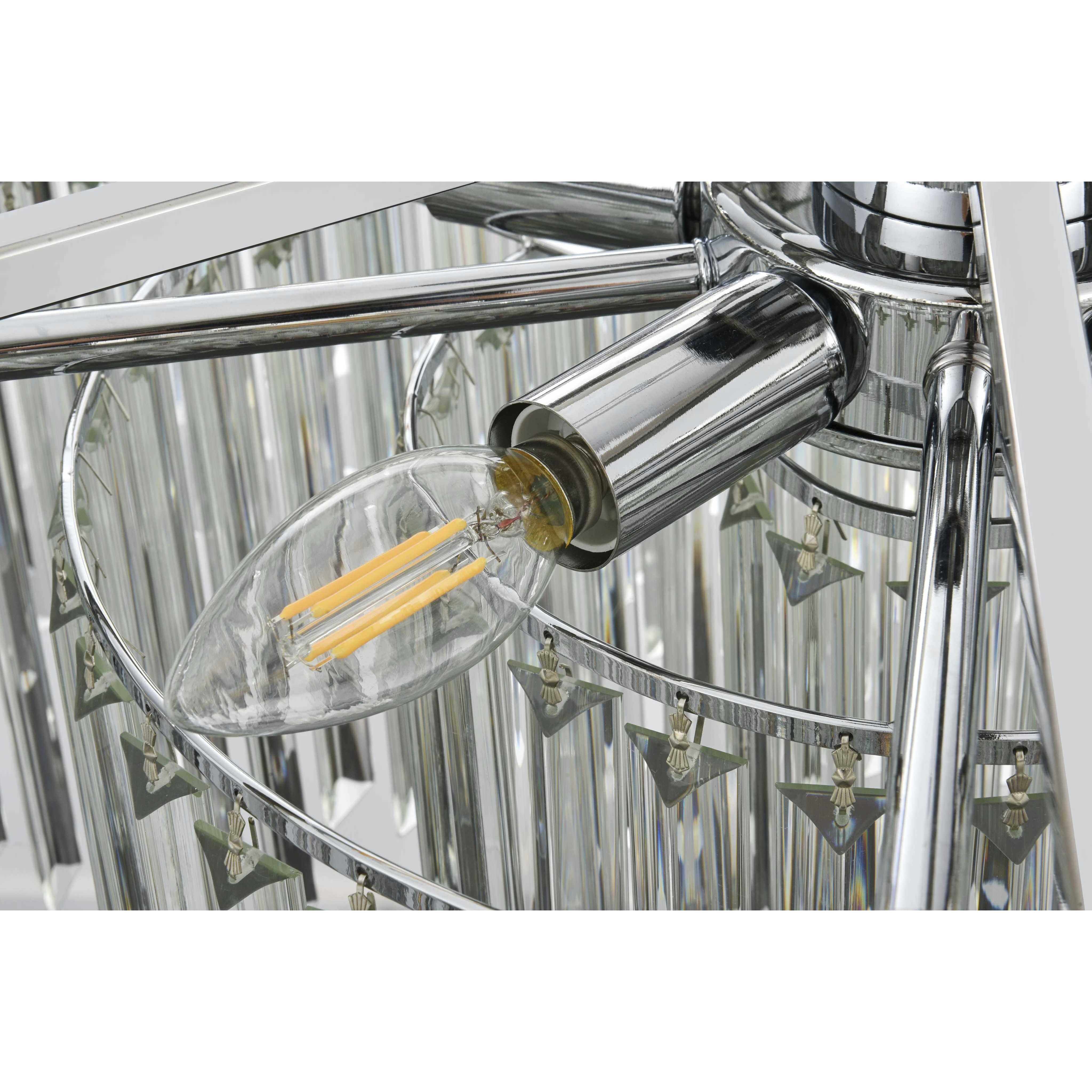 Willow 10 Light 32 inch Chrome Chandelier Ceiling Light