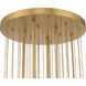 Velisse 6 Light 27.5 inch Legacy Brass Pendant Ceiling Light
