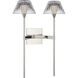 Waterford Blaze Tail Sconce Wall Light in Polished Nickel
