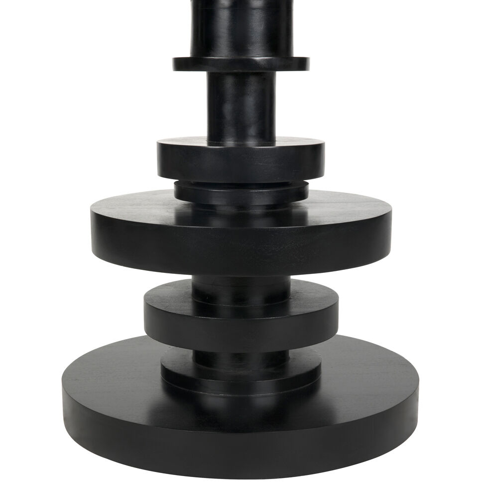 Corum 42 X 42 inch Hand Rubbed Black Dining Table, Round