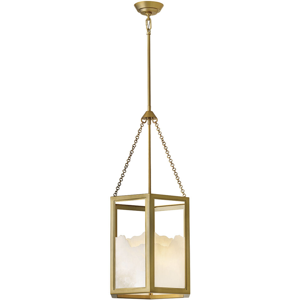 Veleta 3 Light 15 inch Lacquered Brass Pendant Ceiling Light