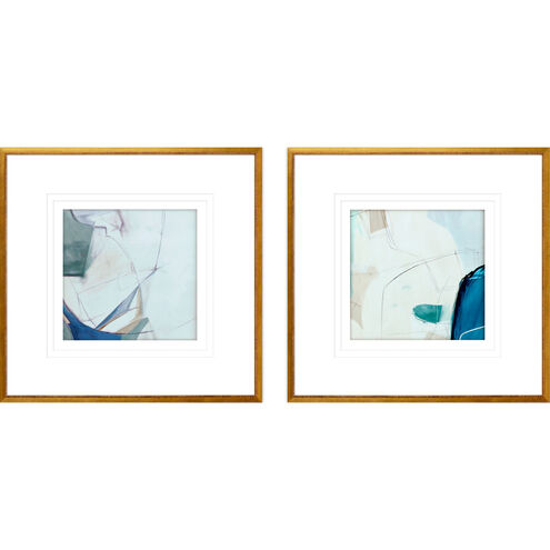 Abstract Collection Blue Framed Art