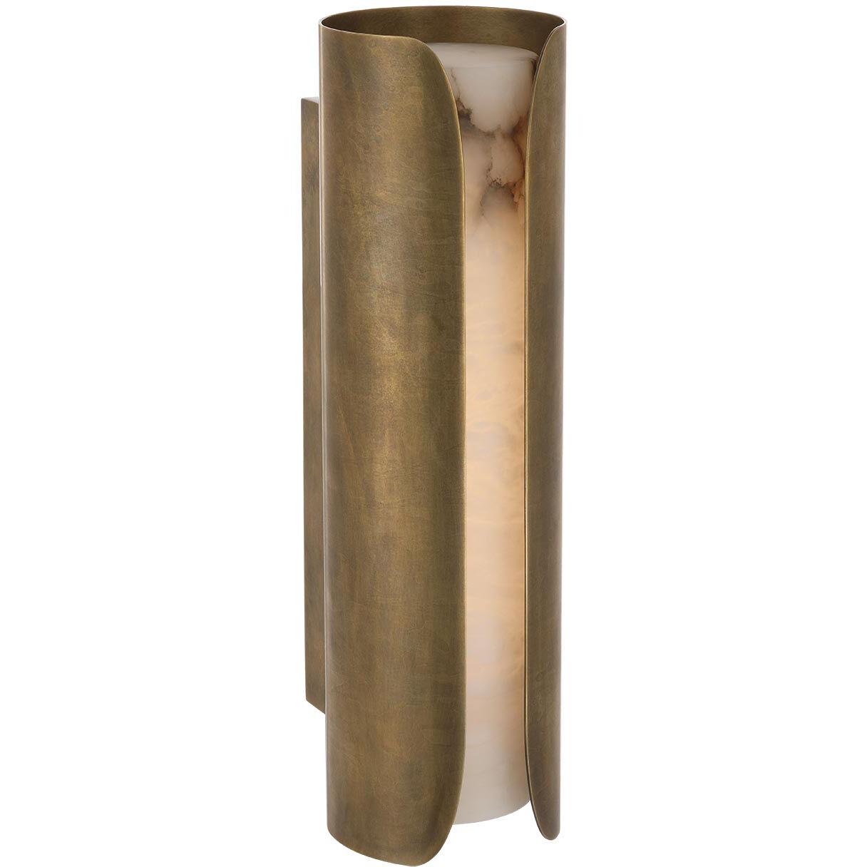 Anne-Marie Barton Armise Sconce Wall Light in Mottled Brass
