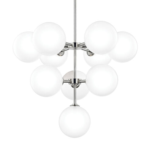 Ashleigh LED 30 inch Polished Nickel Chandelier Ceiling Light