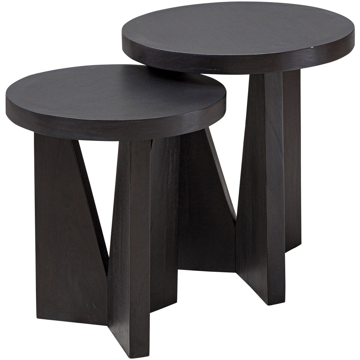 Nadette 22 X 18 inch Dark Espresso Nesting Tables, Set of 2