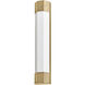 Facet LED 4.5 inch Heritage Brass Bath Light Wall Light