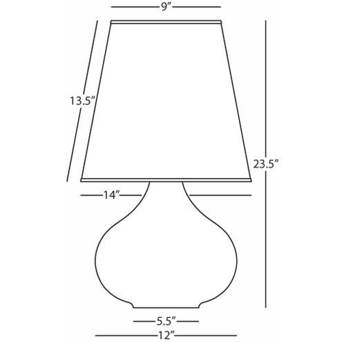 June 23.5 inch 150.00 watt Jungle Glaze Accent Lamp Portable Light in Buff Linen