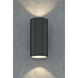 Outdoor Cylinder LED 13 inch Anthracite Outdoor Wall Sconce