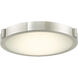 Halo LED 10.85 inch Brushed Nickel Flush Mount Ceiling Light