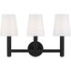 TOB by Thomas O'Brien Logan 3 Light 19.5 inch Aged Iron Vanity Light Wall Light