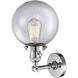 Franklin Restoration Large Beacon LED 8 inch Polished Chrome Sconce Wall Light, Franklin Restoration