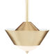 Pepys 1 Light 12 inch Brushed Brass Pendant Ceiling Light