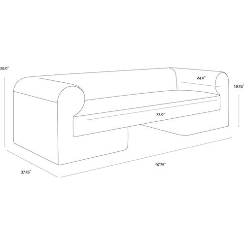 Ionic Meg Ash Sofa