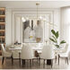 Canada 7 Light 4 inch Gold Chandelier Ceiling Light