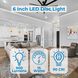 Slim LED 6.37 inch White Flush Mount Ceiling Light