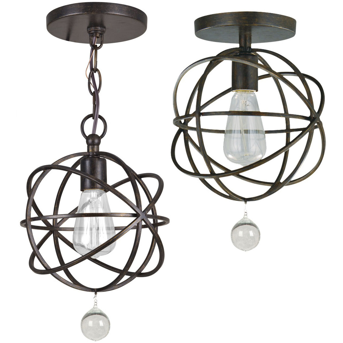 Somma Way 1 Light 9 inch Bronze Mini Pendant Ceiling Light