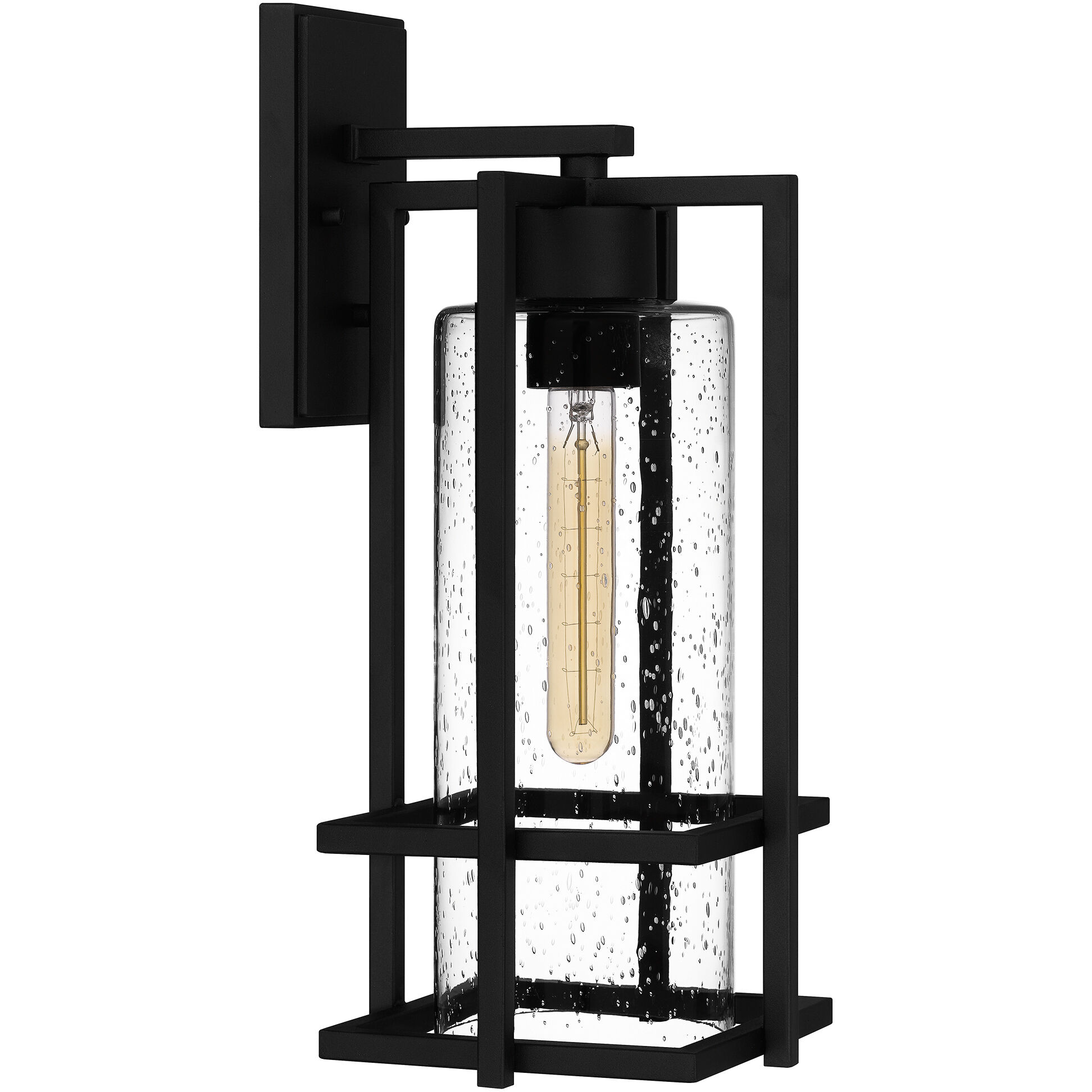 Damien 1 Light 17 inch Earth Black Outdoor Wall Lantern