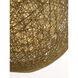 Bali 1 Light 15.75 inch Natural Outdoor Pendant