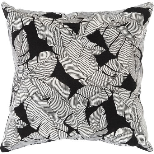 Musa 16 X 16 inch White/Black Pillow Cover