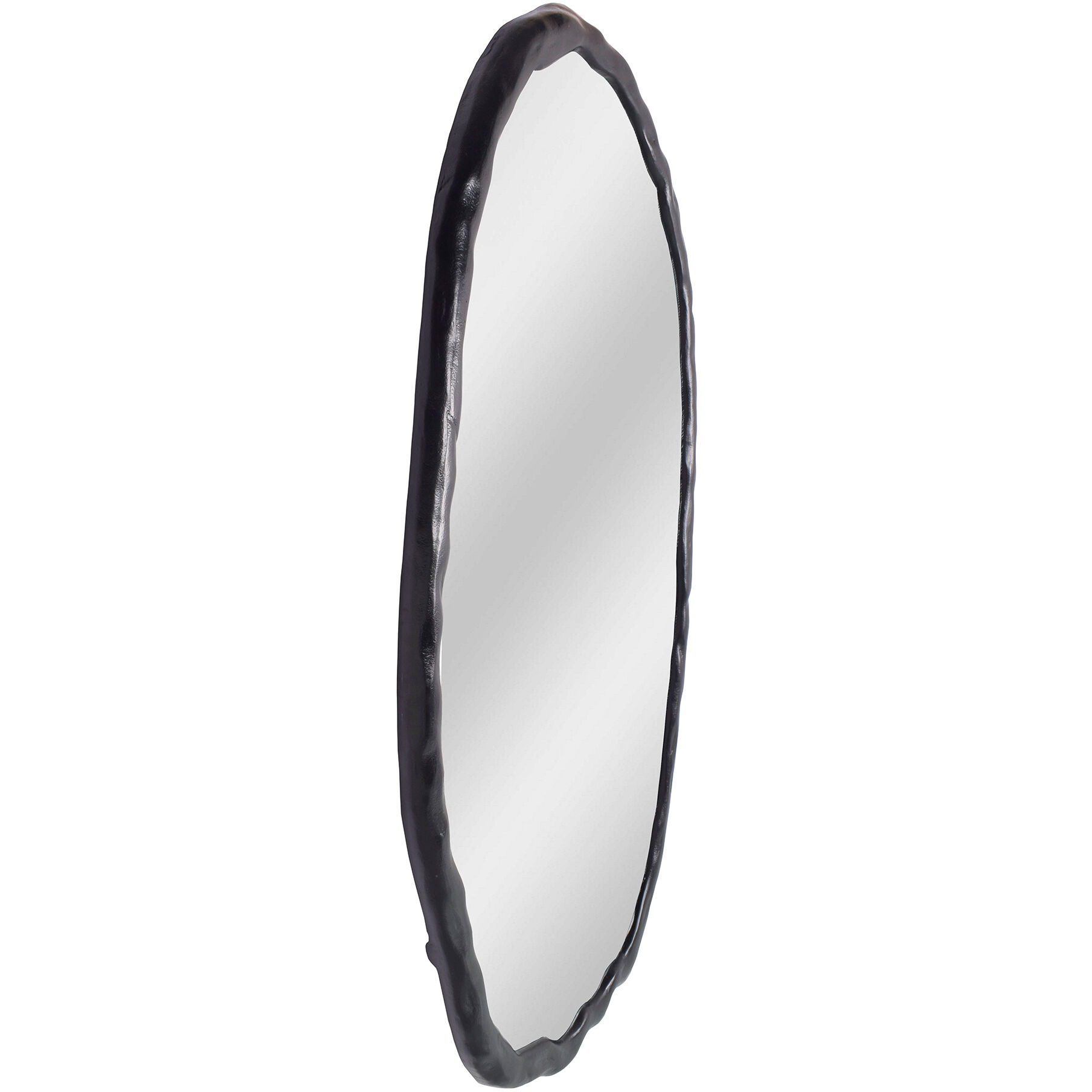 Foundry 50 X 28 inch Black Mirror, Oval