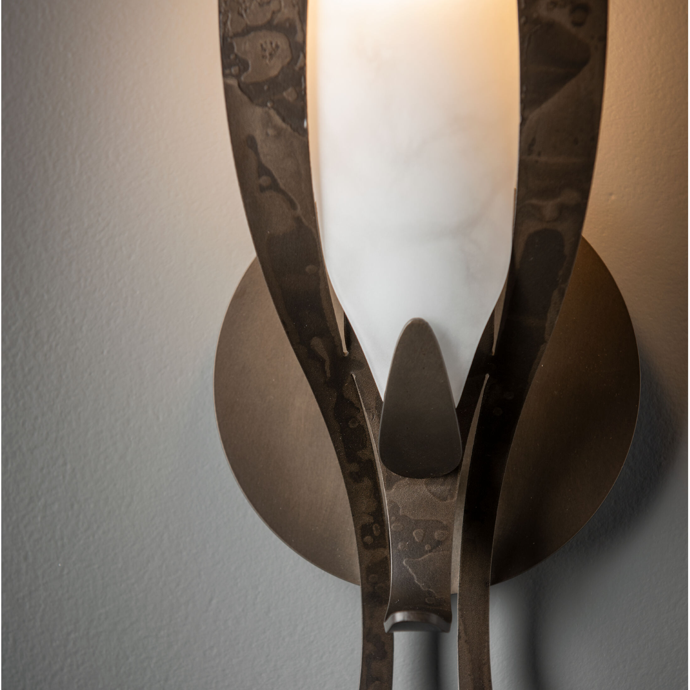 Parasol Sconce Wall Light in Dark Smoke
