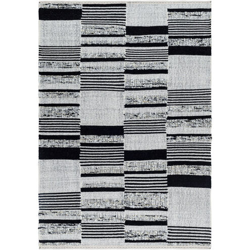 Goteborg 120 X 96 inch Ivory/Black Handmade Rug in 8 x 10