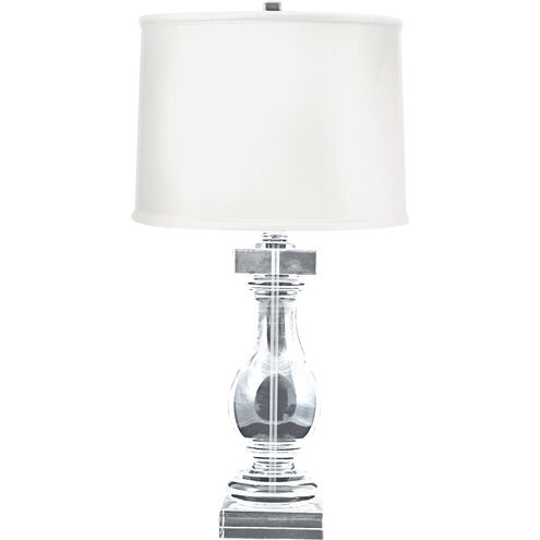 Crystal 28 inch 150 watt Clear Table Lamp Portable Light in Incandescent
