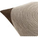 Eternity 20 X 20 inch Beige / Dark Brown Accent Pillow