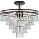 Mercer 7 Light 20 inch English Bronze Semi Flush Ceiling Light