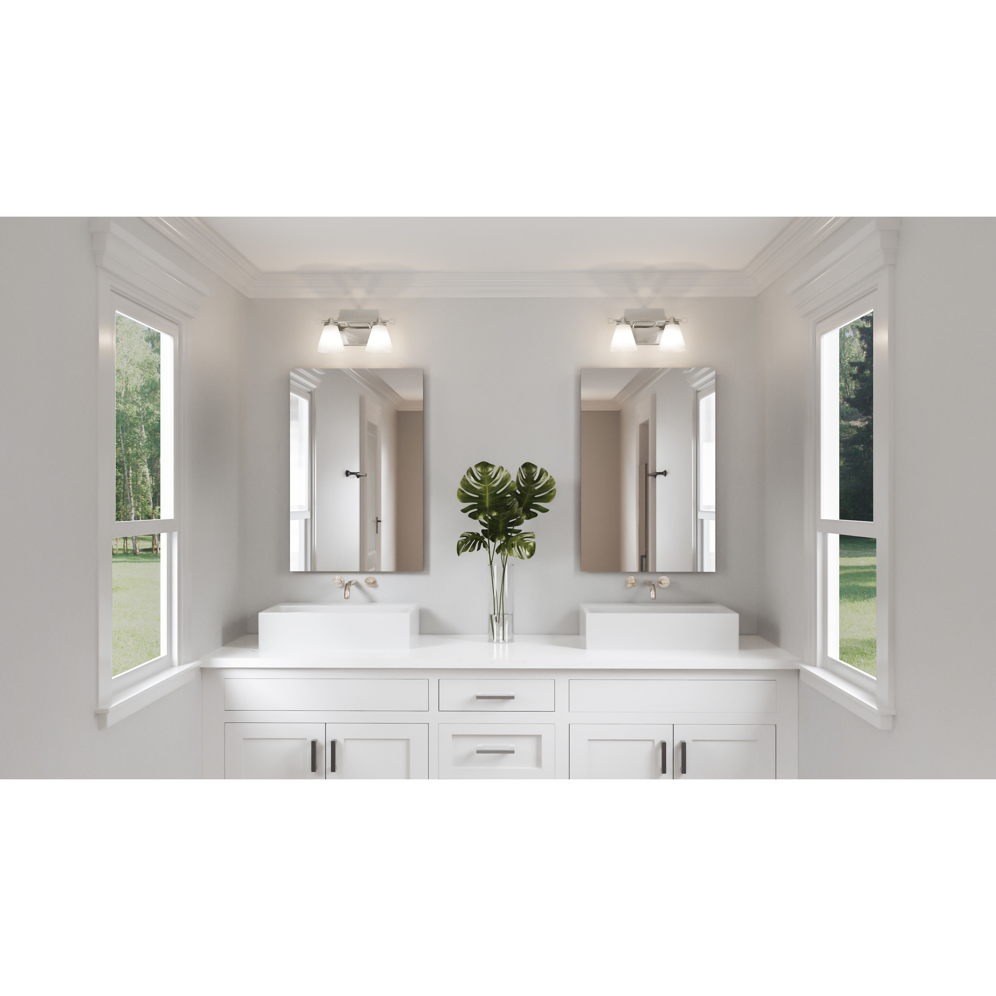 Daniels LED 13.25 inch Polished Nickel Bath Light Wall Light