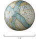 Cosmos Pale Blue Glass Glass Balls, Set of 2