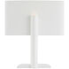 Kelly Wearstler Lotura 16.75 inch 15.00 watt Museum White Intersecting Table Lamp Portable Light